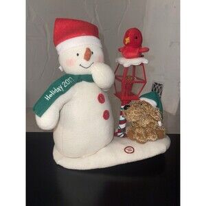 2013 Hallmark Jingle Pals Merry Carolers Trio Snowman Dog and Bird Light Up